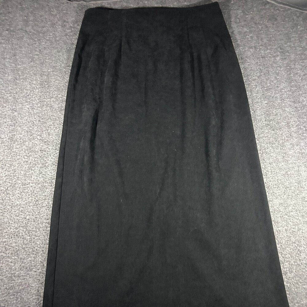 Harve Benard VINTAGE MIDI Skirt Size 10 Black Goth Grunge Punk